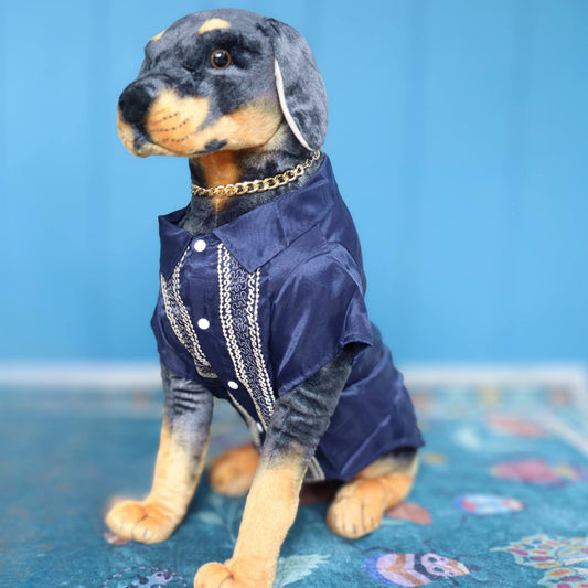 Navy Blue Mens Barong