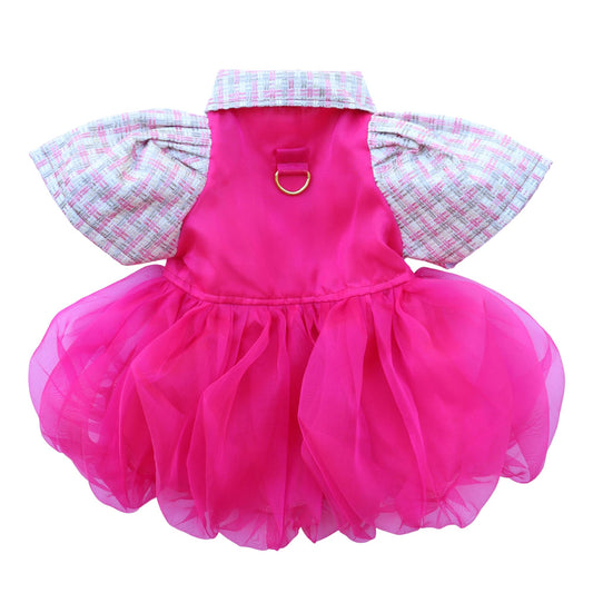 Fuchsia Abaca Dress Barong