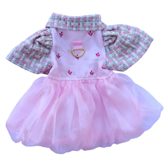 Pink Abaca Dress Barong