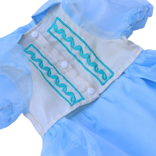 Powder Blue Combination Dress Barong