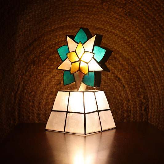 Capiz Mesa Table Lamp – 10" (Multi-Color)
