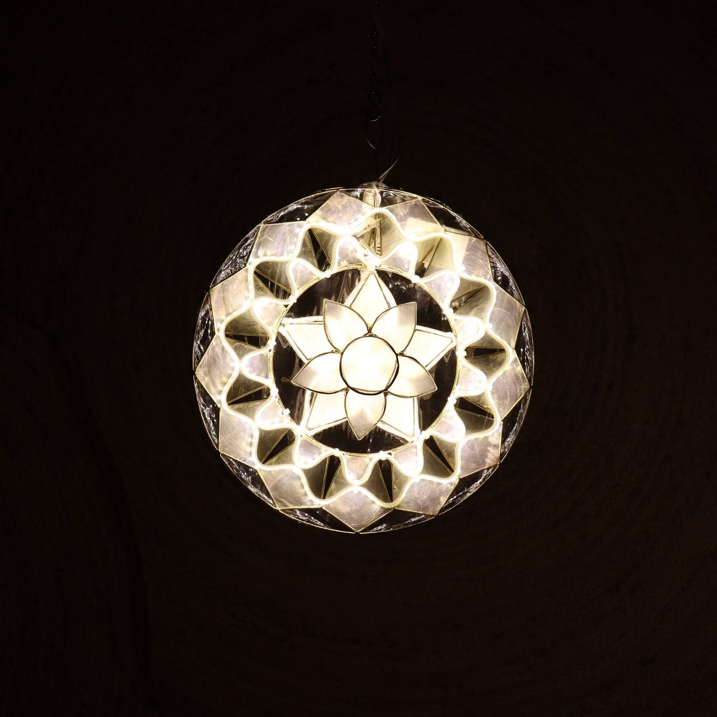 Parol "Sunburst Mini" Capiz Lantern