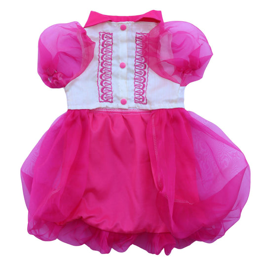Fuchsia Combination Dress Barong