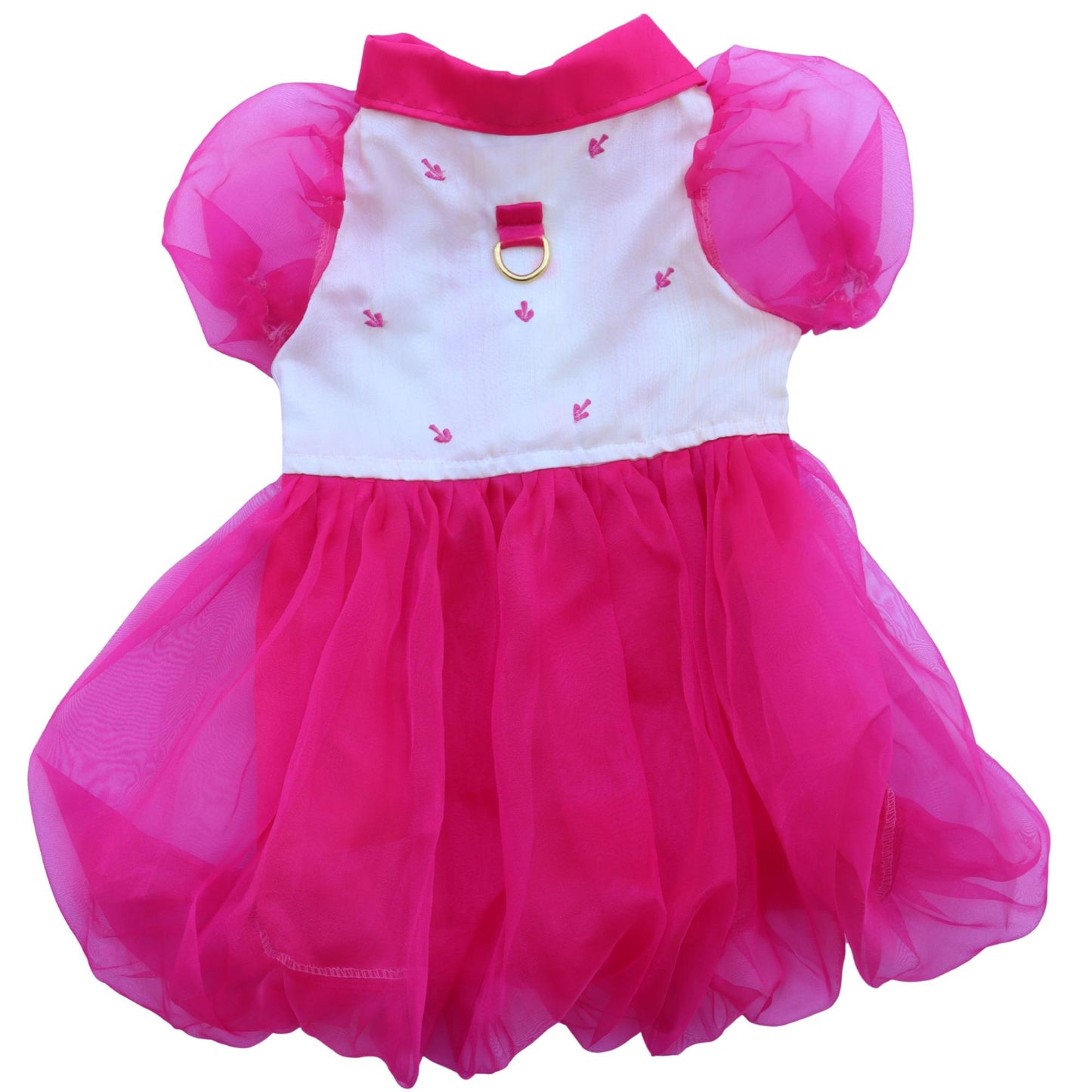 Fuchsia Combination Dress Barong