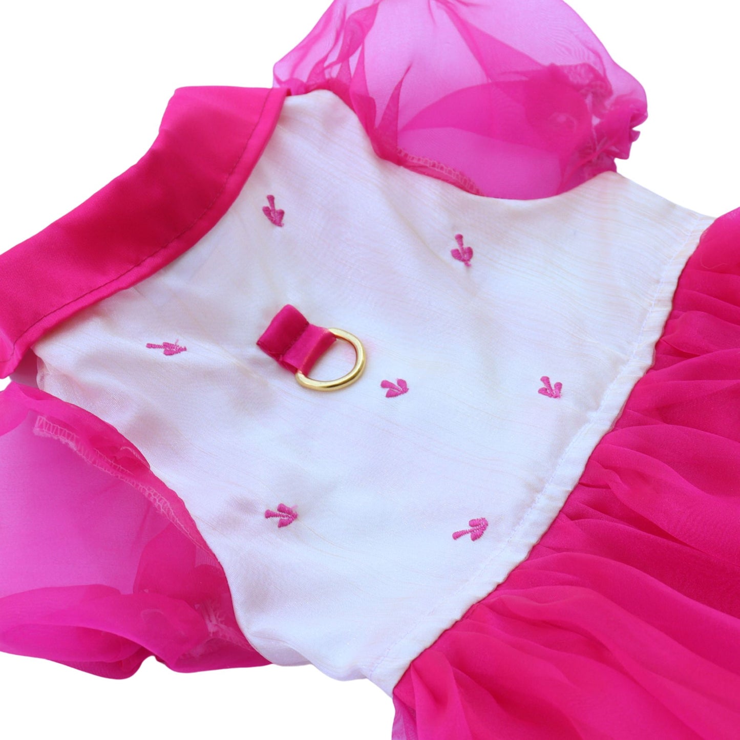 Fuchsia Combination Dress Barong
