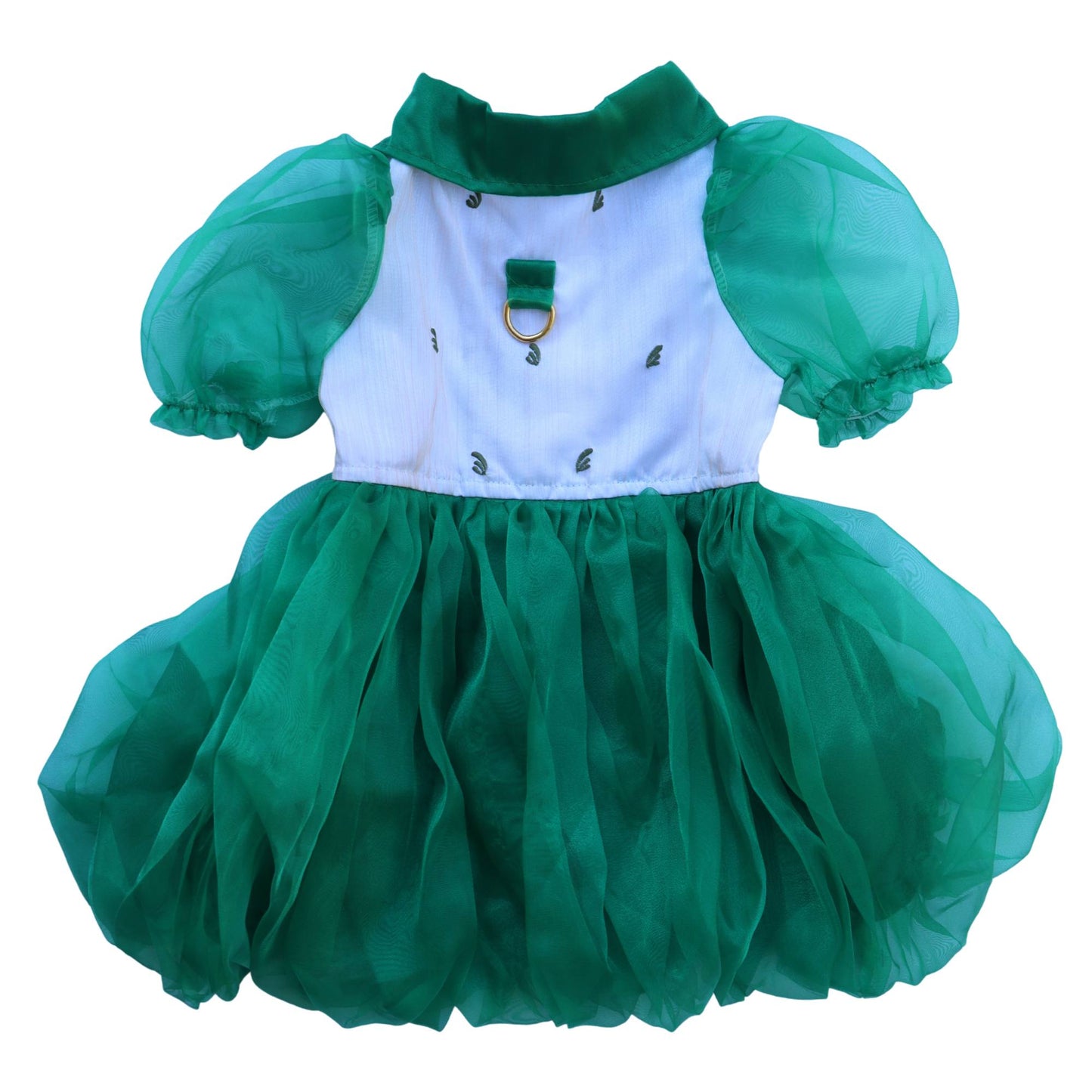 Green Combination Dress Barong