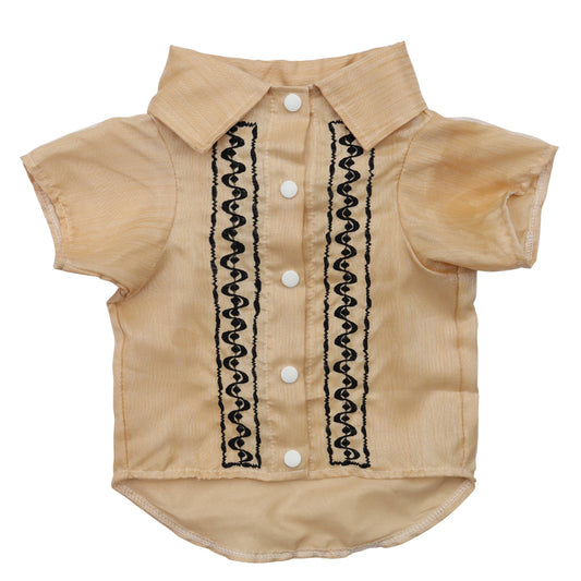 Mocha Black Mens Dog Barong