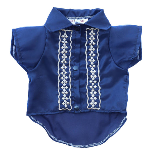 Navy Blue Mens Barong