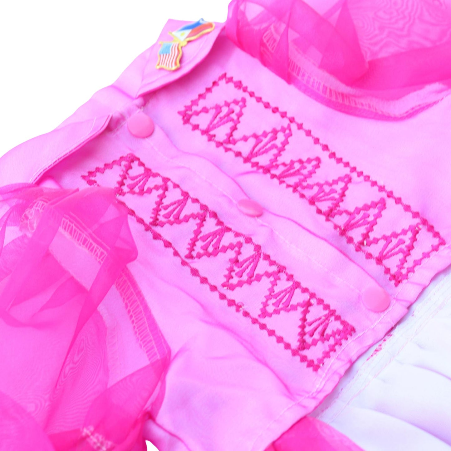 Fuchsia Dress Barong