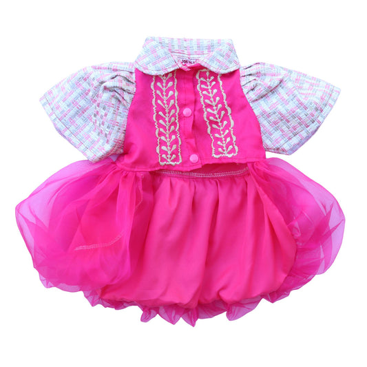 Fuchsia Abaca Dress Barong