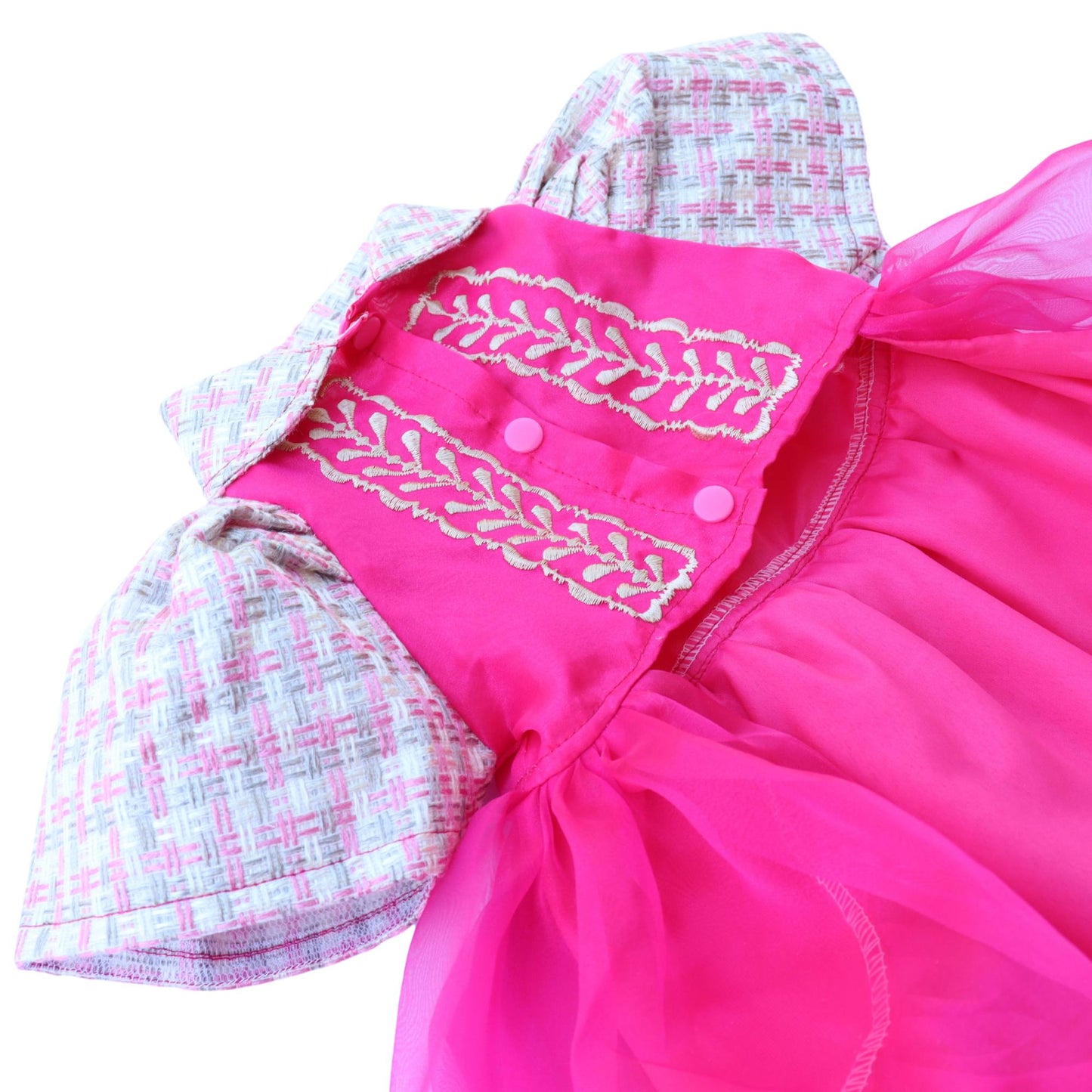 Fuchsia Abaca Dress Barong