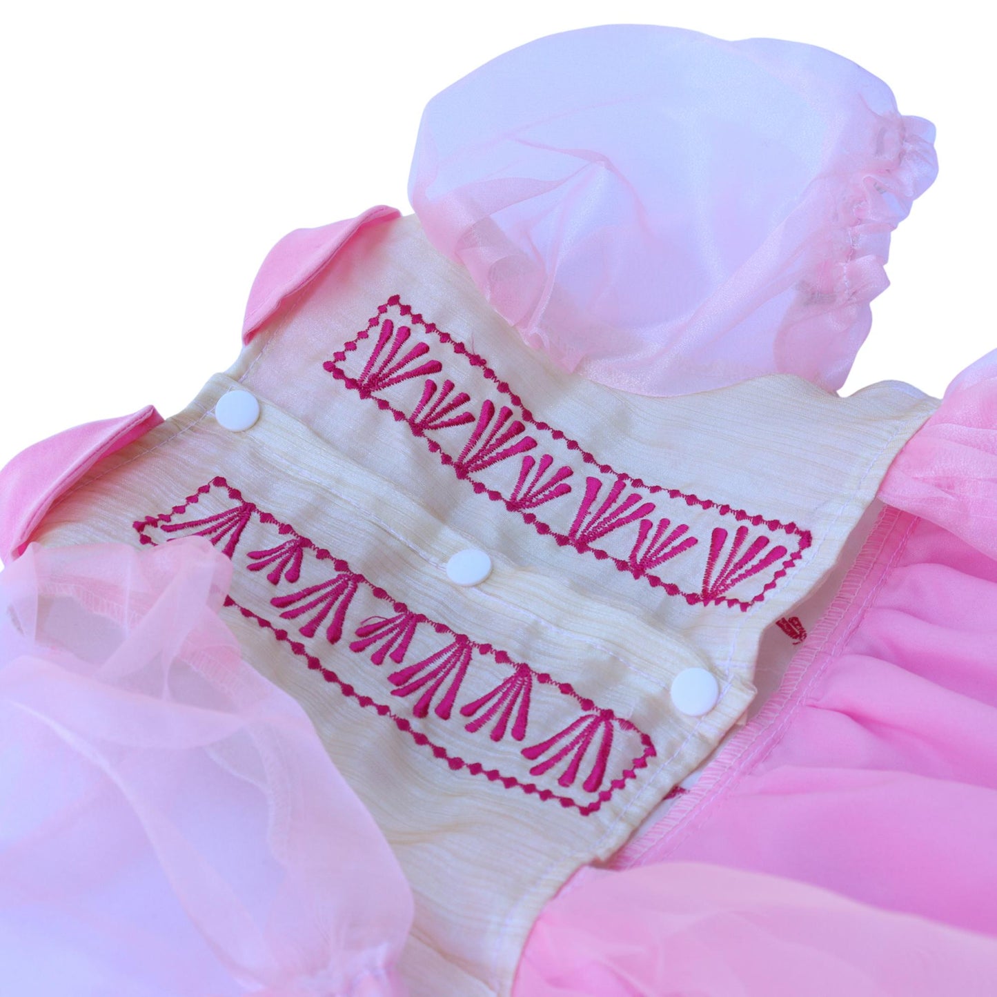 Pink Combination Dress Barong