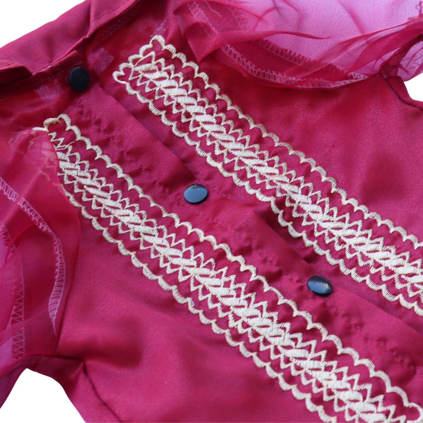 Maroon Ladies Barong