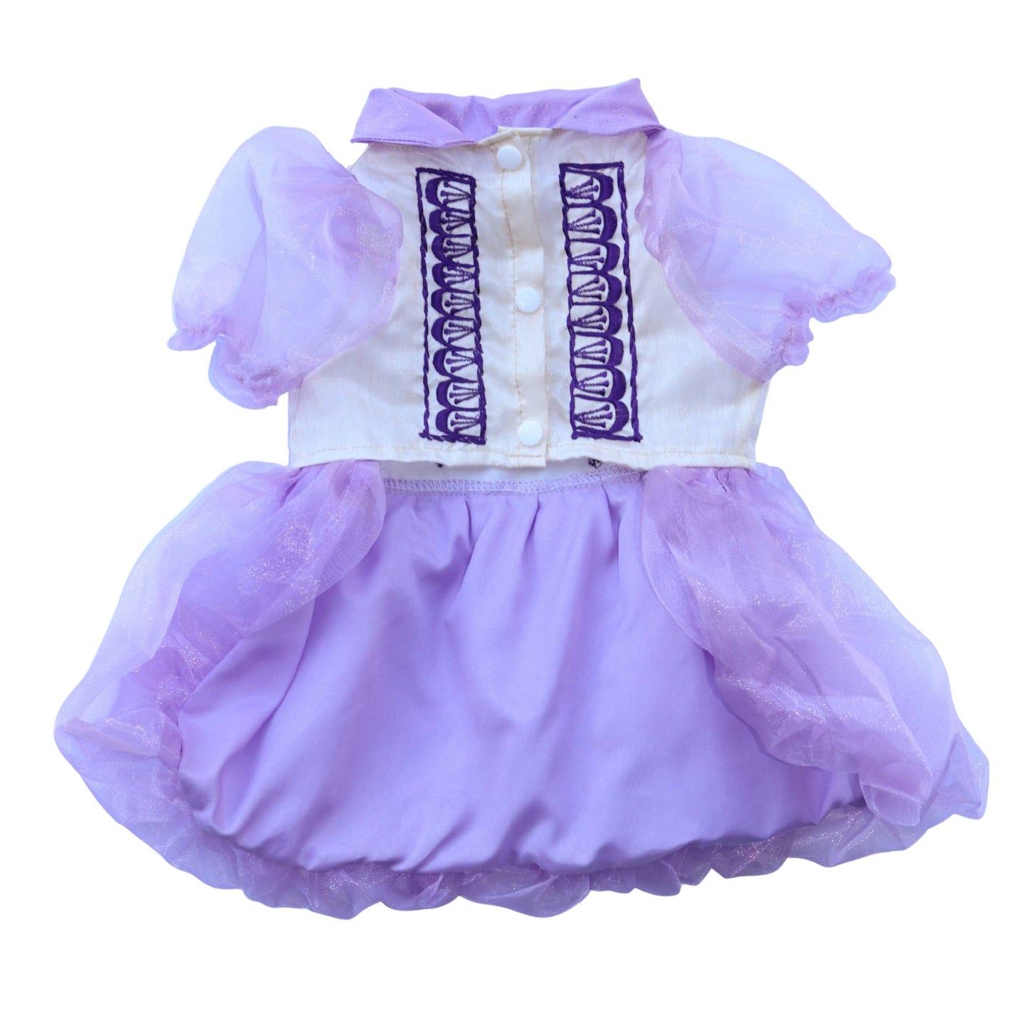 Lilac Combination Dress Barong