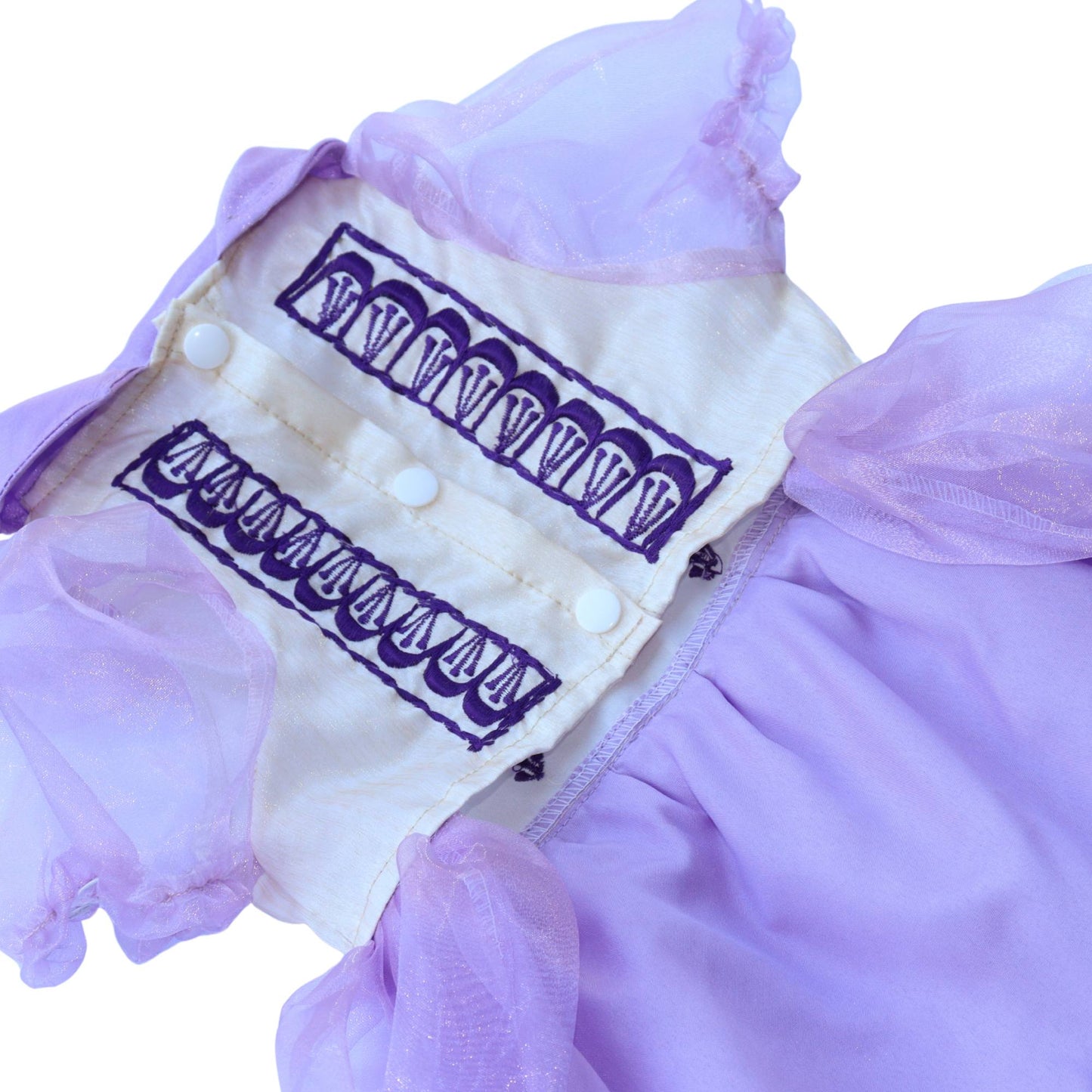 Lilac Combination Dress Barong